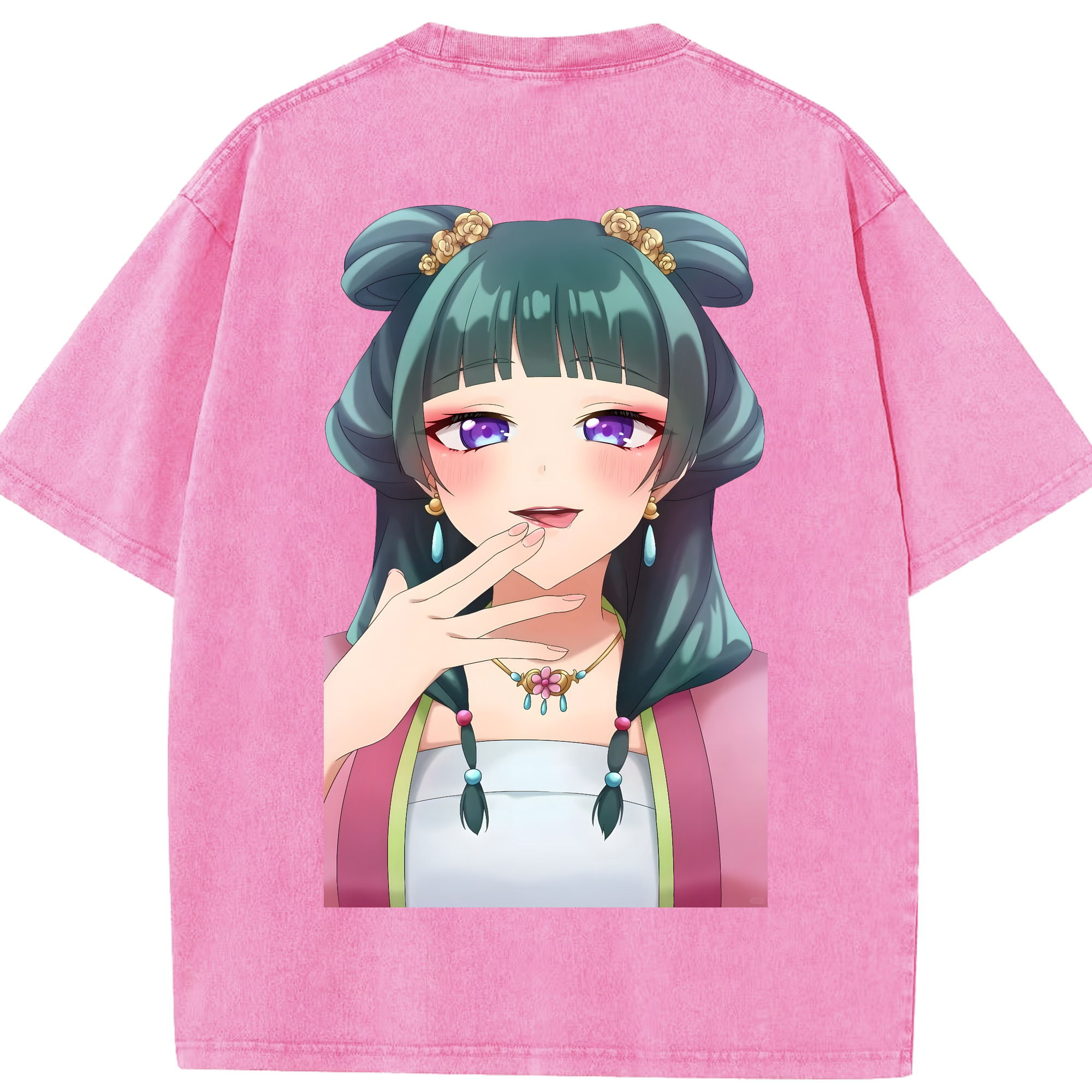 （画像用） 薬屋のひとりごと The Apothecary Diaries 綿100% ヴィンテージ風 半袖Tシャツ（背面プリント）